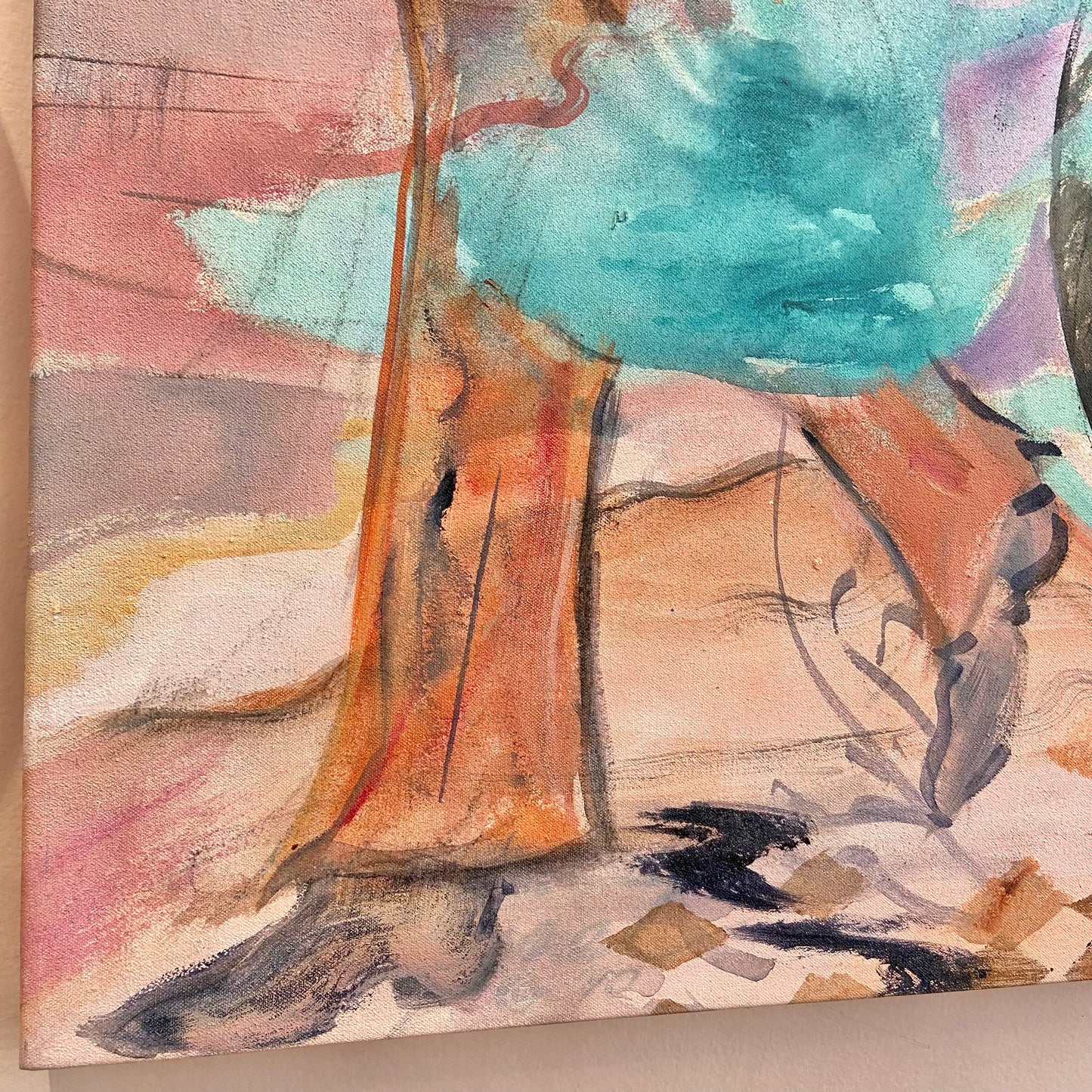 Vintage Original Oil on Canvas Artwork by Jane Bazinet