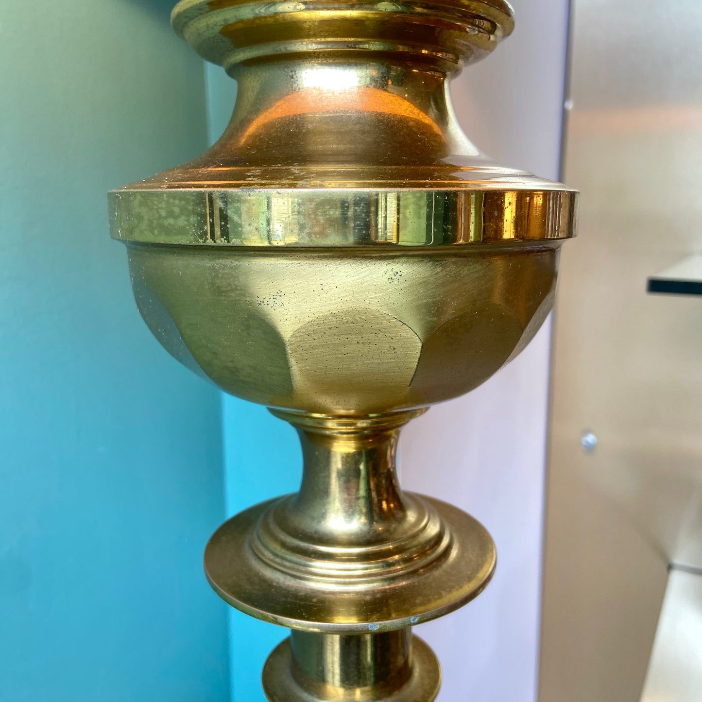 Vintage Mid Century Brass Table Lamp