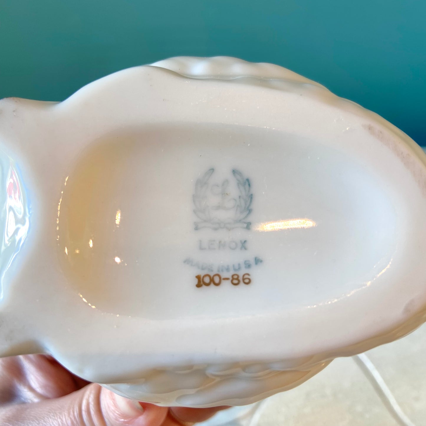 Vintage Lenox Swan Porcelain Ring/Trinket Holder