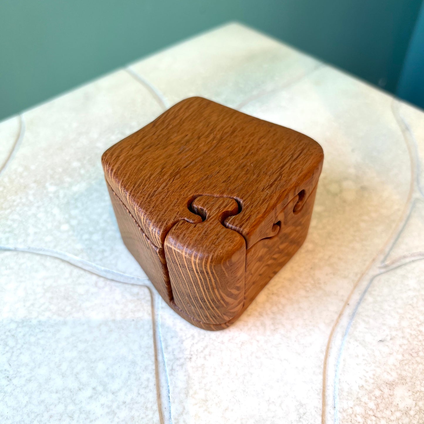 Vintage Don Rupard Small Wooden Jigsaw Box