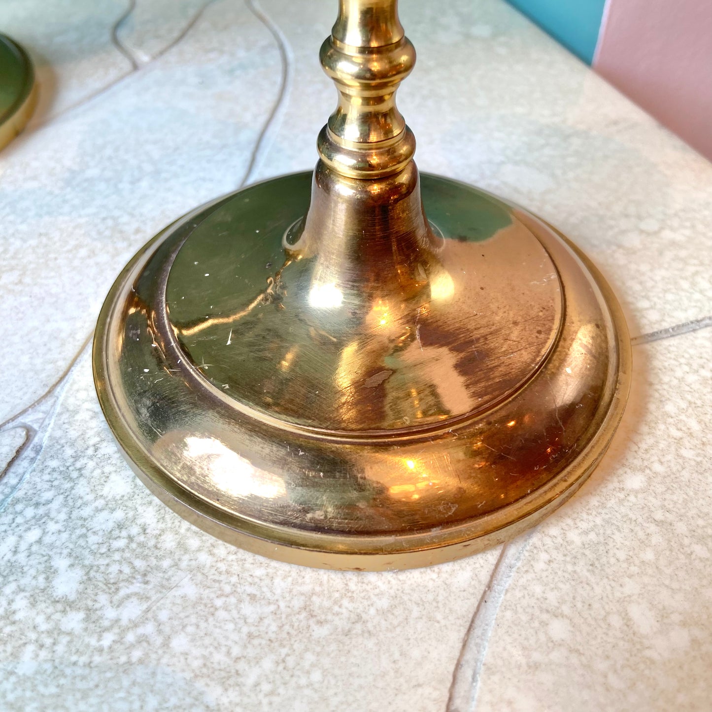 Vintage Brass 3 Arm Candelabra