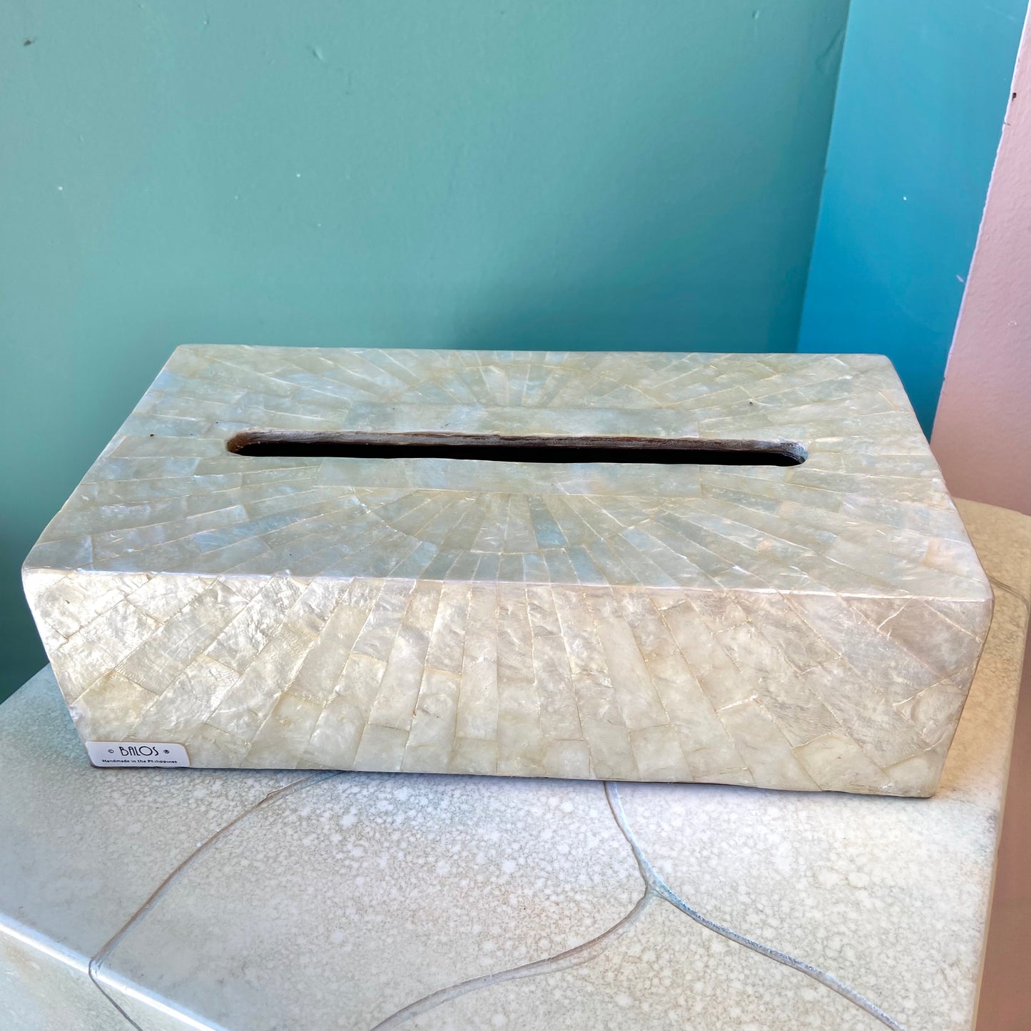 Vintage Capiz Shell Bathroom Set