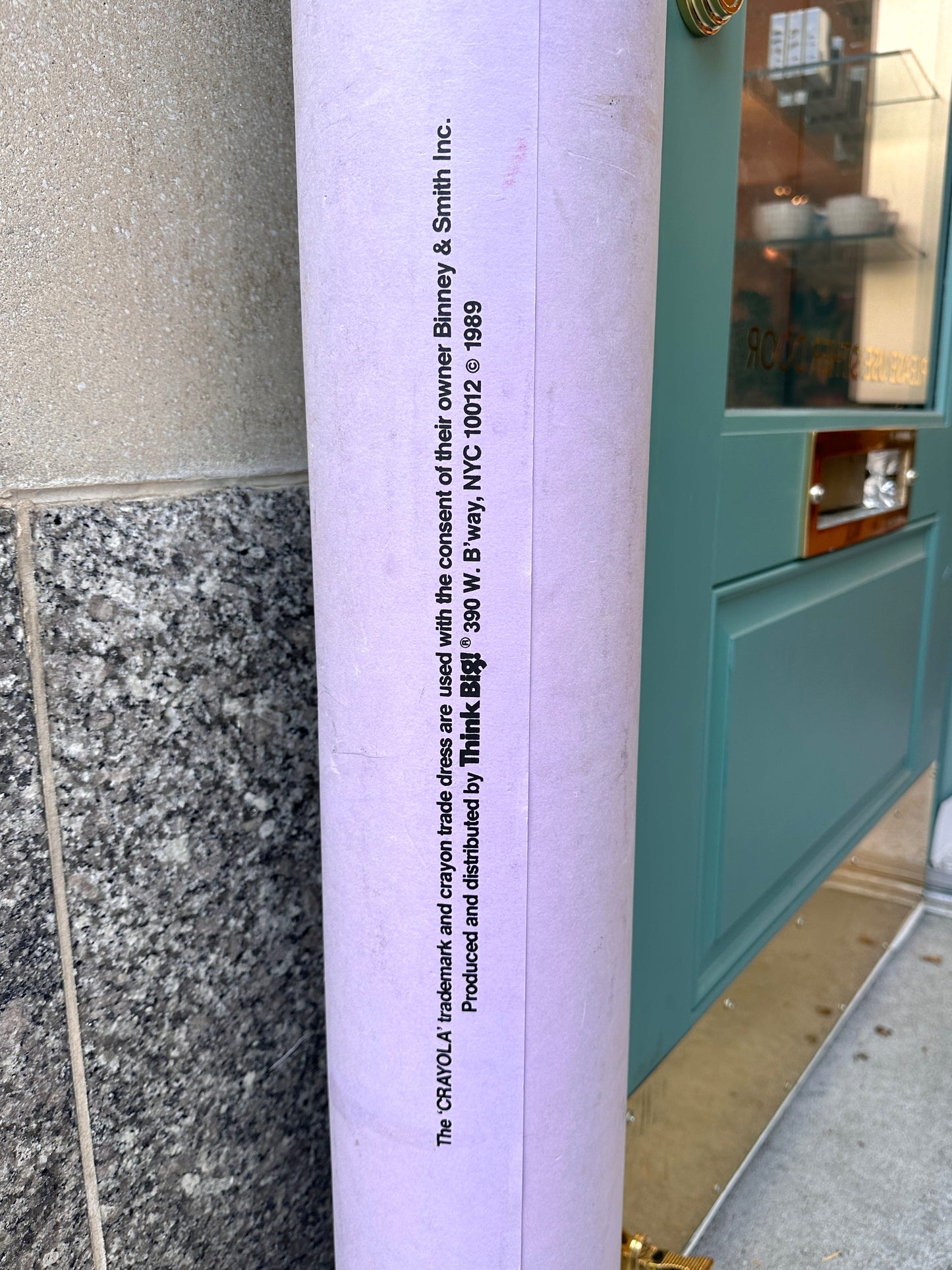 1989 “Think Big!” Monumental Purple Crayola Crayon