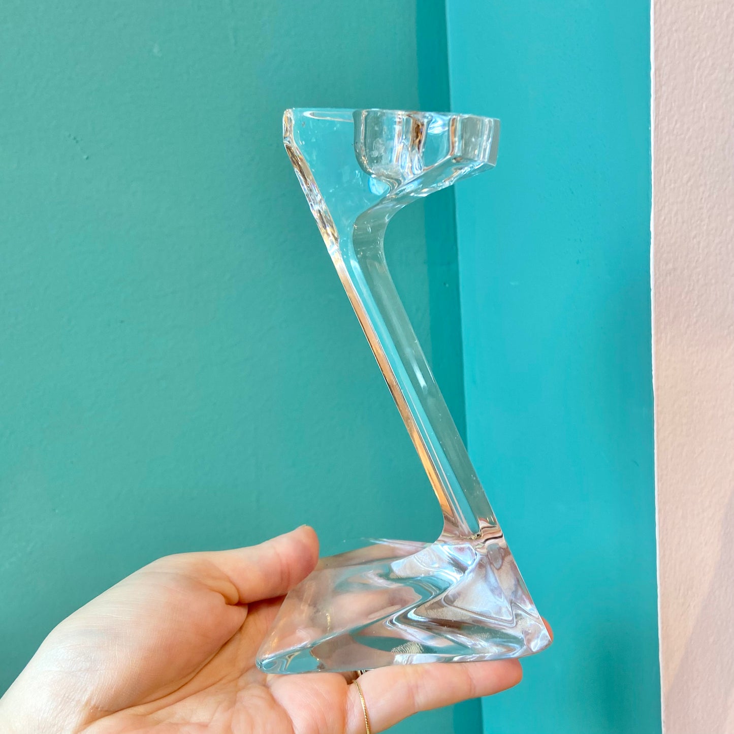 Vintage Crystal Candlestick Holders by Riedel