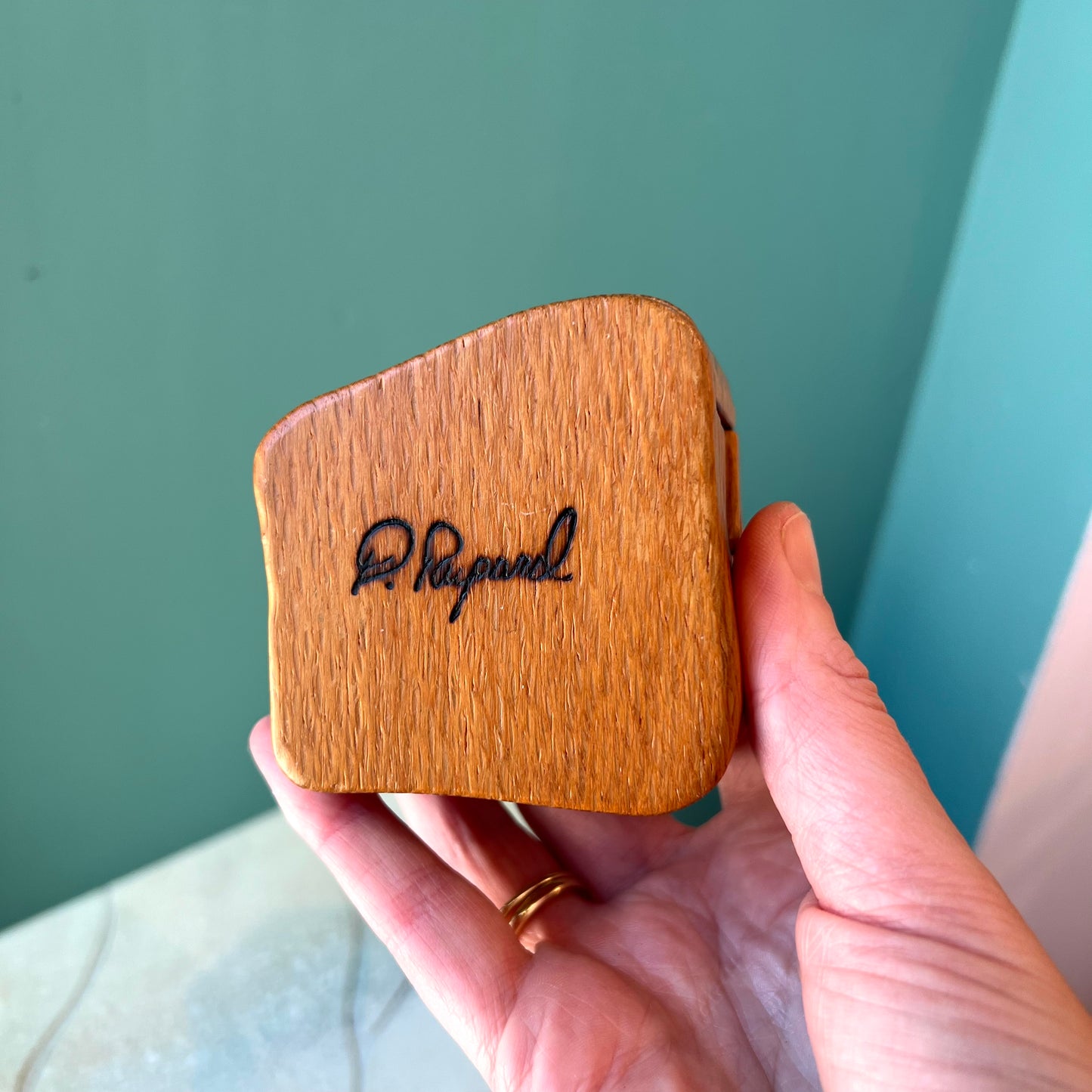 Vintage Don Rupard Small Wooden Jigsaw Box