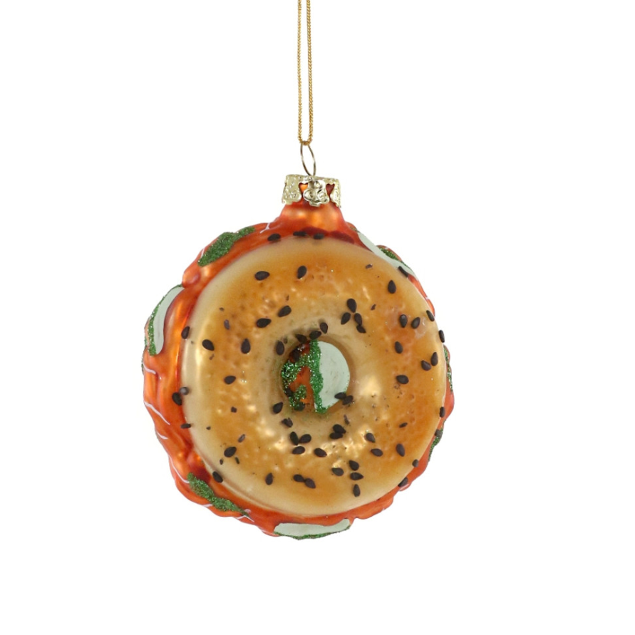 Bagel With Lox Holiday Ornament