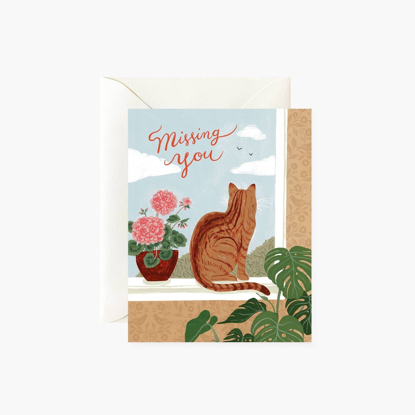 Missing You Cat Card