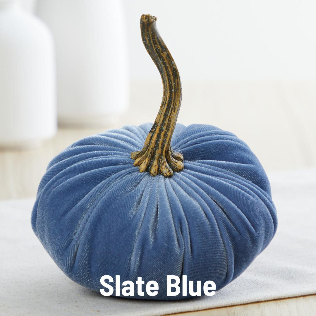 Small Handmade Velvet Pumpkins
