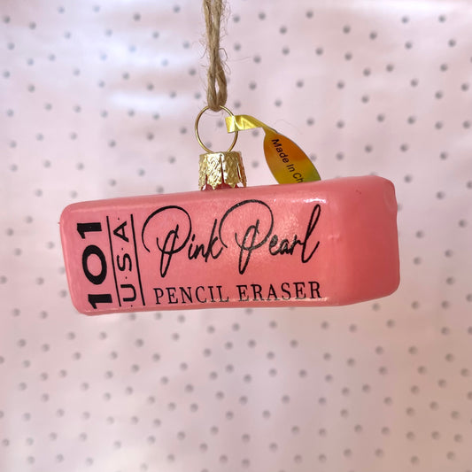 Pencil Eraser Holiday Ornament