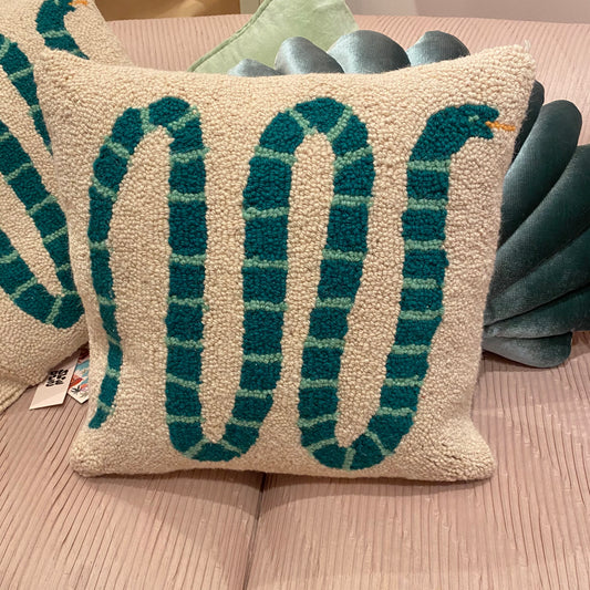 Snake Hook Pillow by Elizabeth Olwen