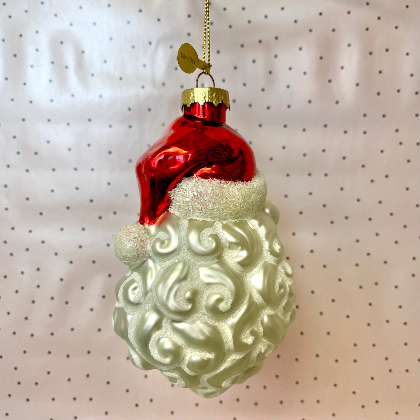 Masked Santa Ornament