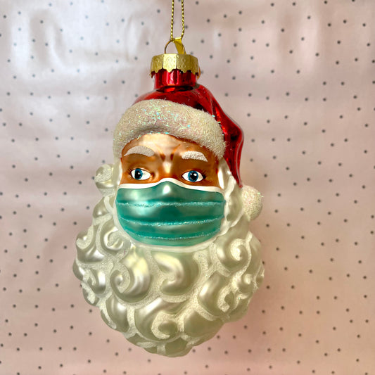 Masked Santa Ornament