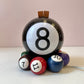 Vintage Billiard 8 Ball Table Lamp