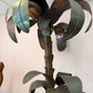 Vintage Tommaso Barbi Style Hollywood Regency Brass Palm Tree Sculpture