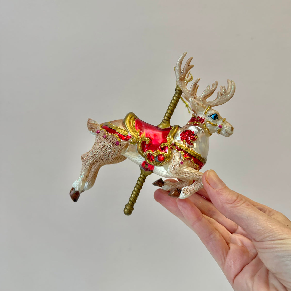 Reindeer Carousel Ornament