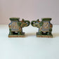 Vintage Chinoiserie Elephant Bookends