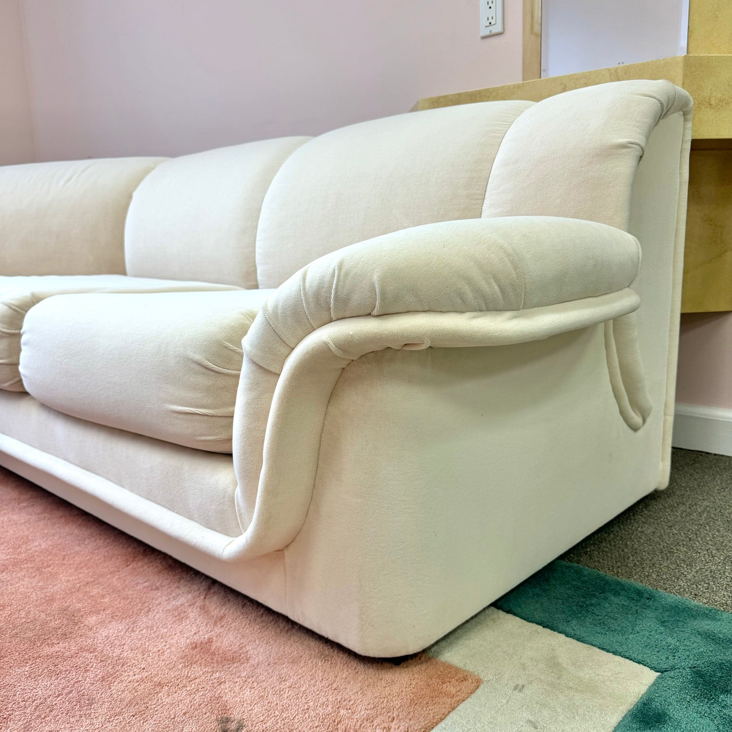 Vintage Three Piece Cream Sofa by Carson’s