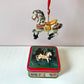 Vintage Carousel Horse Ornament in Box #9