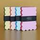 Scallop Edged Notepad | Lilac + Hot Pink Edge