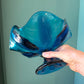 Vintage 1960's "Bluenique" Art Glass Candy Bowl