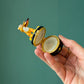 Cat Playing Fiddle Hand Painted Ceramic Trinket Box