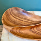 Vintage Teak Wood 2 Section Serving Platter