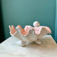 Vintage Fitz and Floyd Ceramic Footed Shell Dish