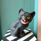 Vintage Inspired Mischievous Black Cat Candy Bucket