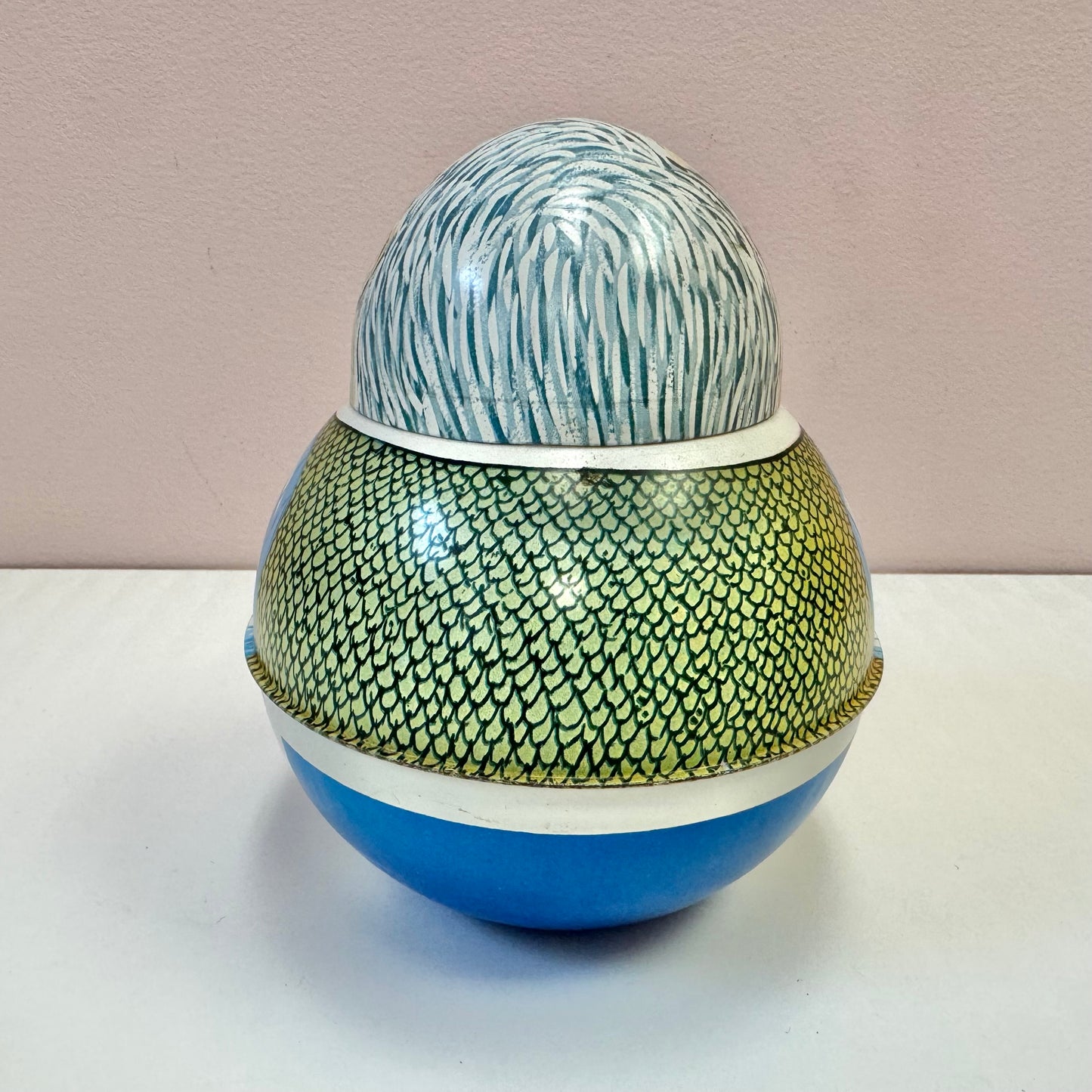 Vintage Roly Poly Collectible Antique Figure Tins by Bristol Ware