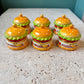 Little Burger Hand Painted Ceramic Trinket Box