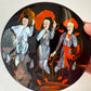 Vintage Asian Lacquer Box with Mother of Pearl Figural Inlay (as is)