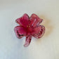 Vintage Pink Clover Leaf Murano Glass Bowl