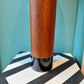 Vintage Mid Century Danish Teak and Leather Table Lamp by ESA