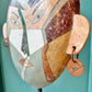 Vintage Tessellated Stone Face Mask Sculpture by Joseph De Castro