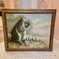 Framed Vintage Bengal Tiger Artwork