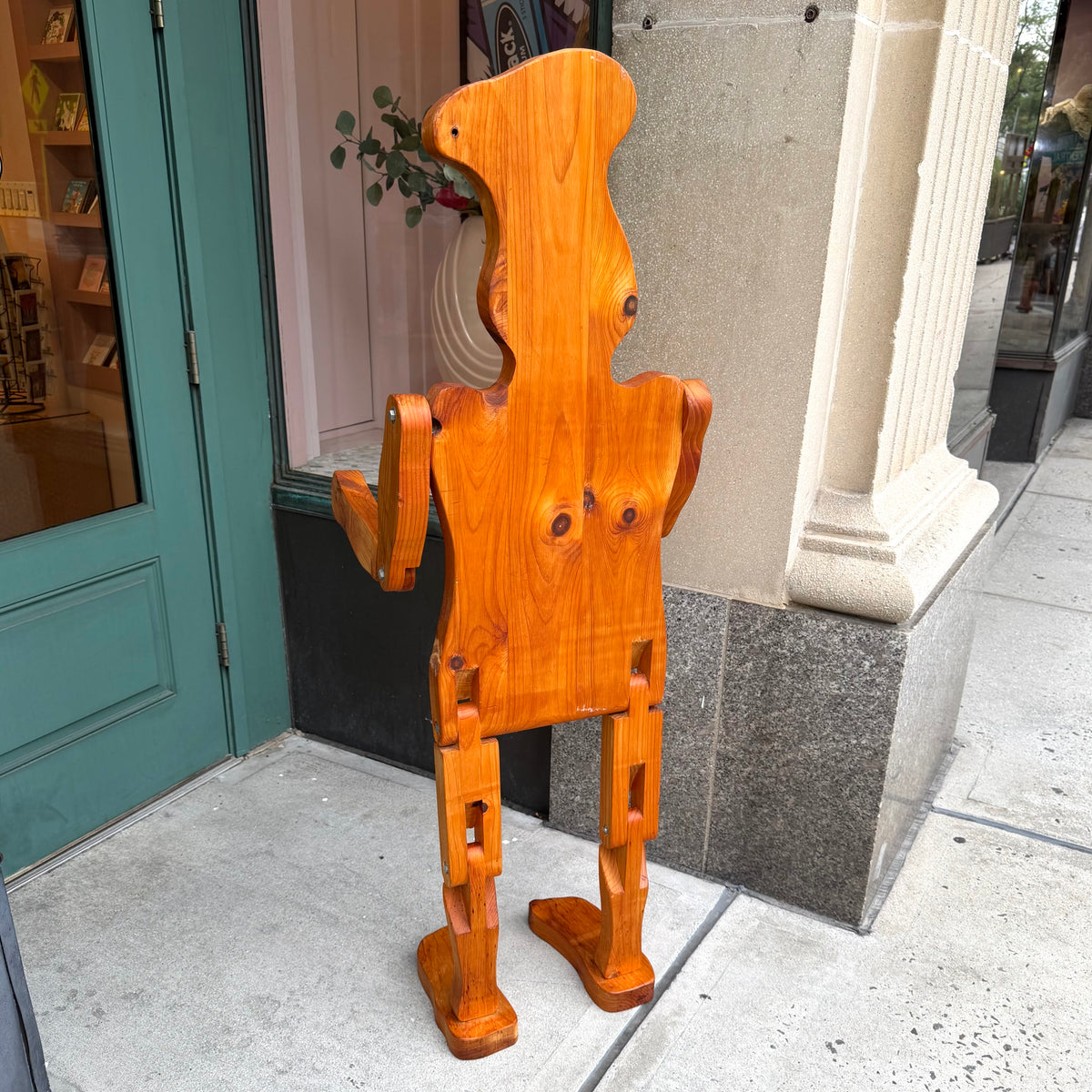 Vintage Extra Large Articulating Wooden Man