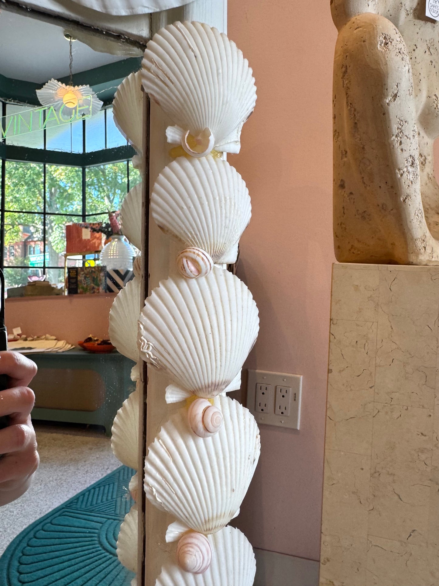 Vintage Shell Encrusted Mirror