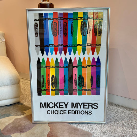 Vintage 1978 Mickey Myers Choice Editions Crayola Poster
