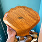 Mid Century Carved Monkey Pod Wooden Fruit and Bowl