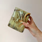 Vintage Faux Green Onyx Bookends