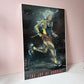 Vintage Framed 1988 "The Joy of Running" Art Poster by Terry Rose