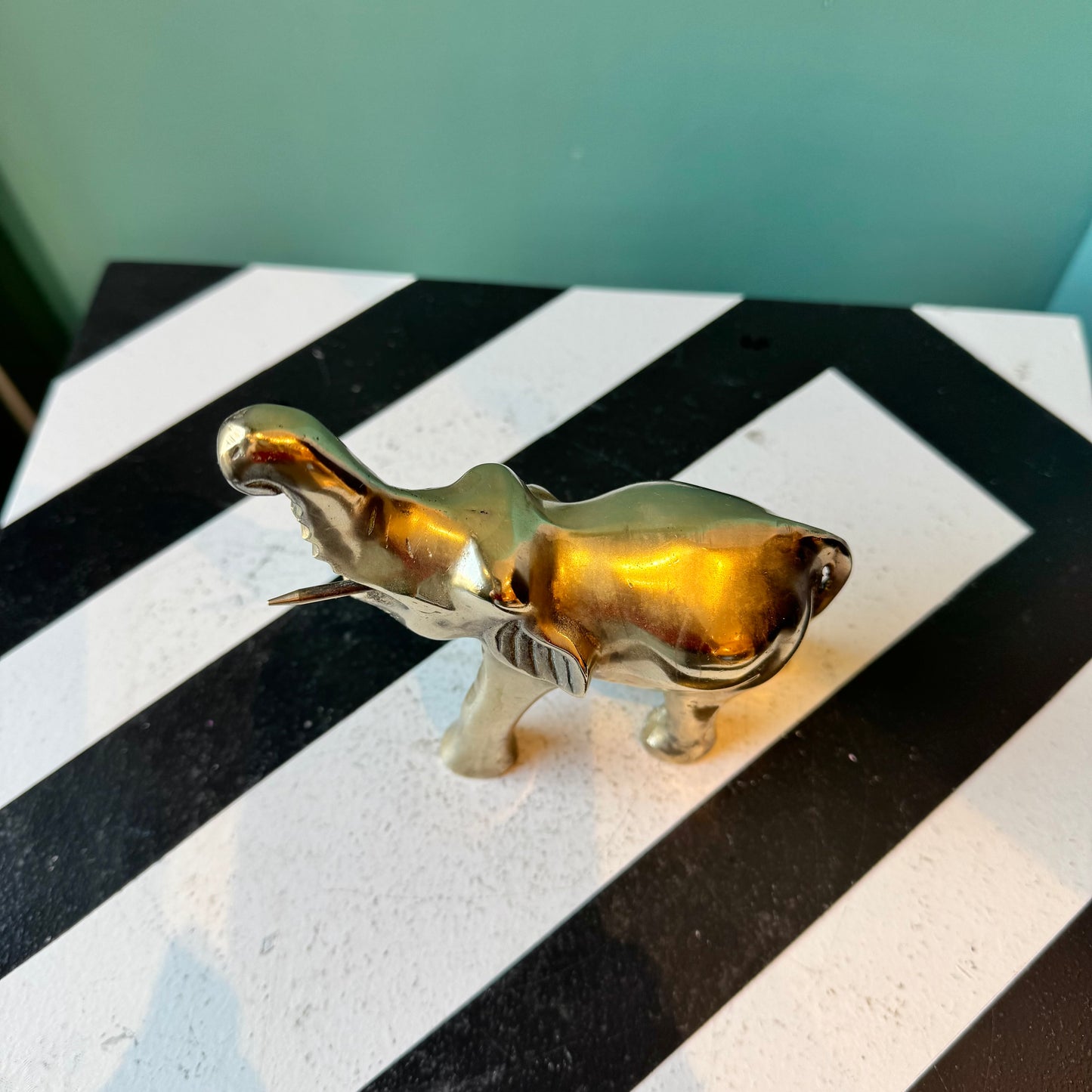 Vintage Brass Elephant Figurine (as is)