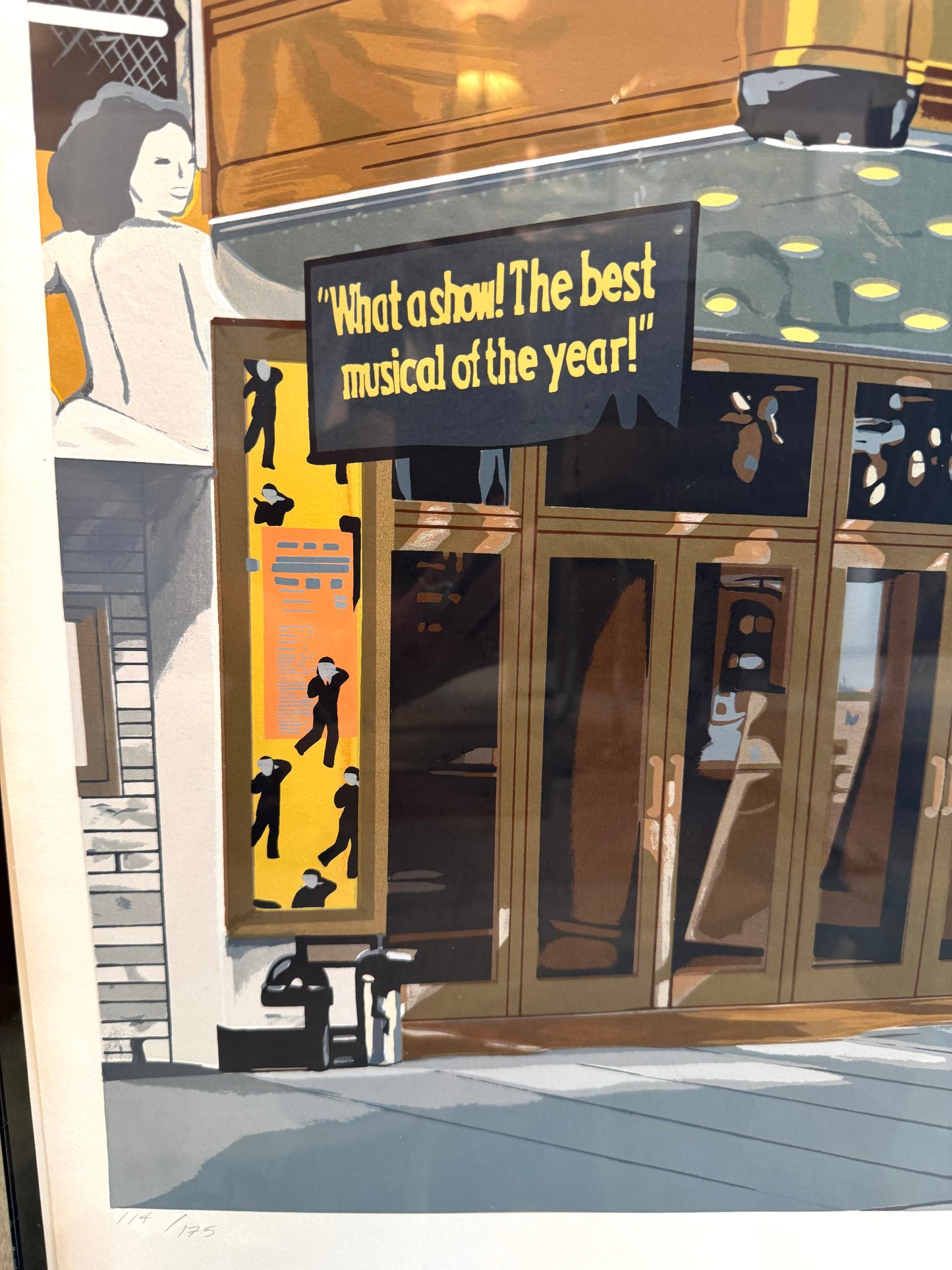 Vintage Signed Limited Edition Screenprint Titled "Imperial Theater - Edwin Drood" by Charles Ford
