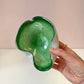 Vintage Green and White Murano Glass Bowl/Ashtray
