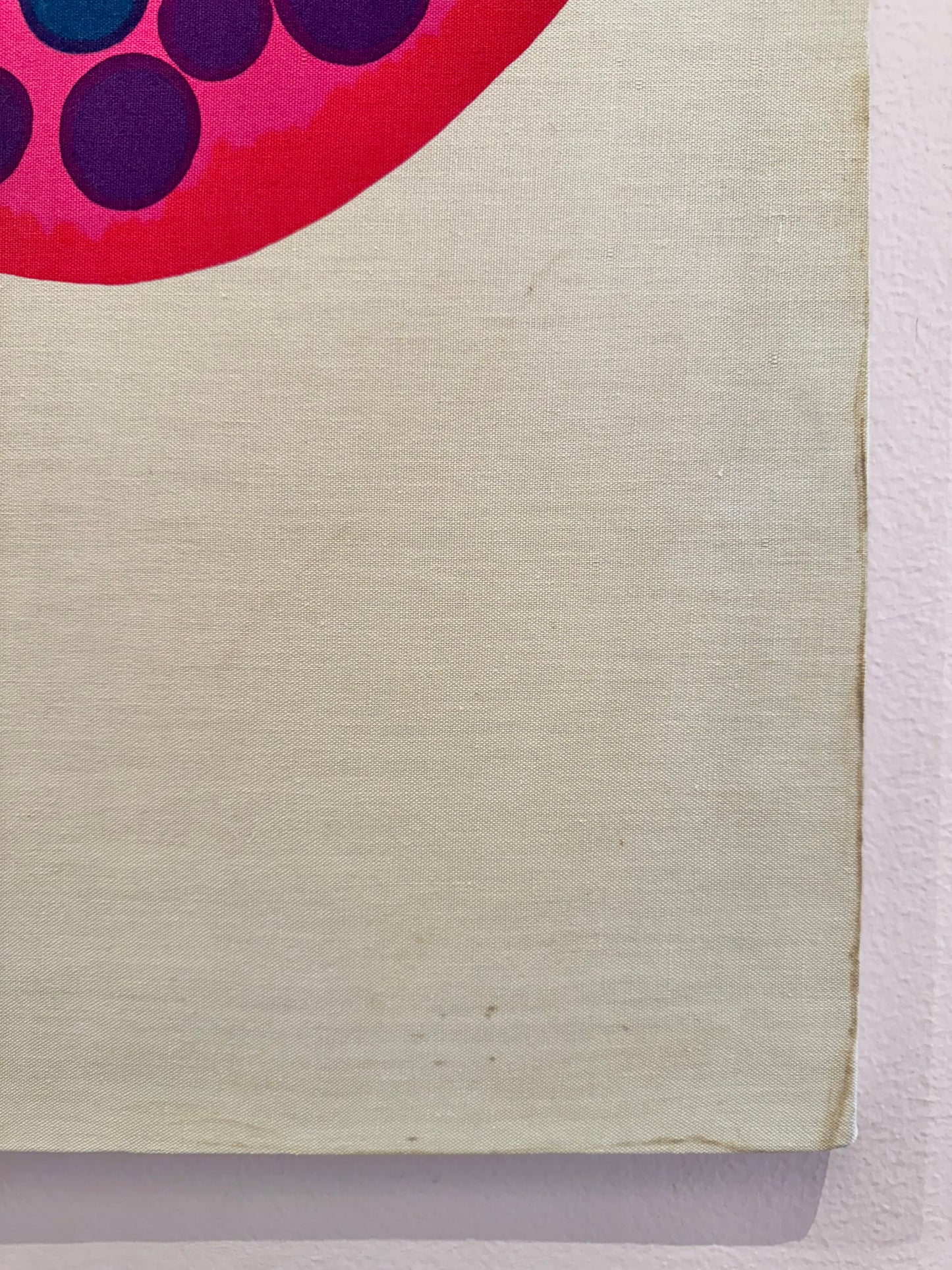 1960's "August Flower" Japanese Textile Art by Hiroshi Awatsuji