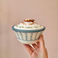 Vintage Pair of Ceramic Crab Lidded Bowls by Fitz & Floyd
