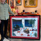 Vintage Framed Limited Edition Serigraph Titled "Moonlight Sonata" By Fanch Ledan, Signed