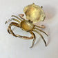 Vintage Brass Crab Ashtray