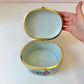 Vintage Porcelain Hinged Floral Box from Andrea by Sadek