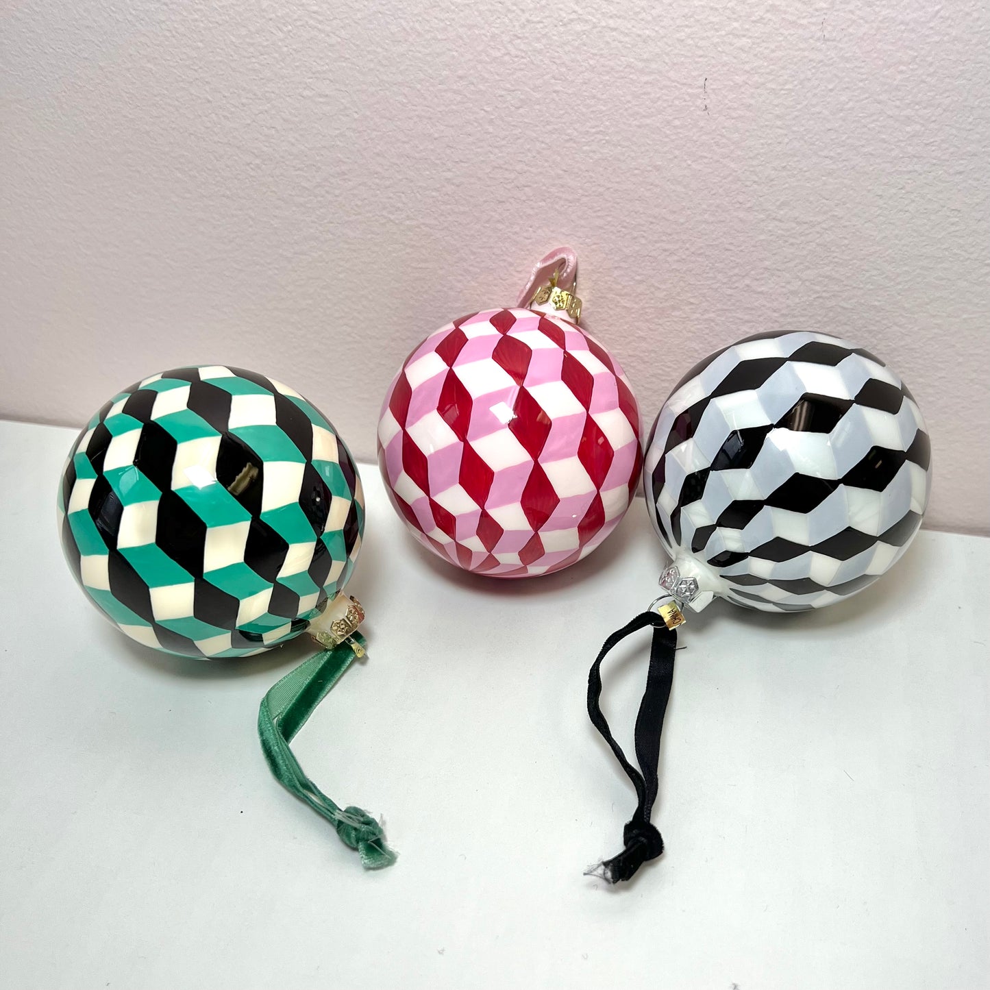 Tumbling Blocks Bauble Ornament/item